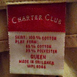 Charter Club Queen size bed skirt